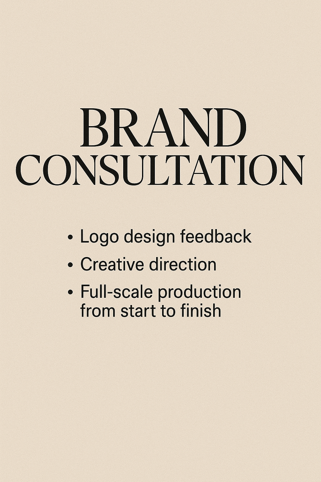 Brand Consultation Services