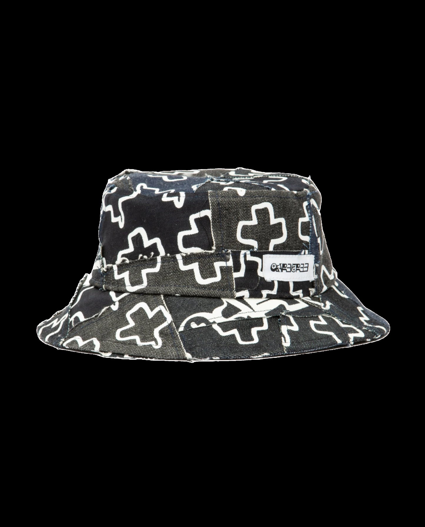 Denim Patchwork Bucket Hat (small size)